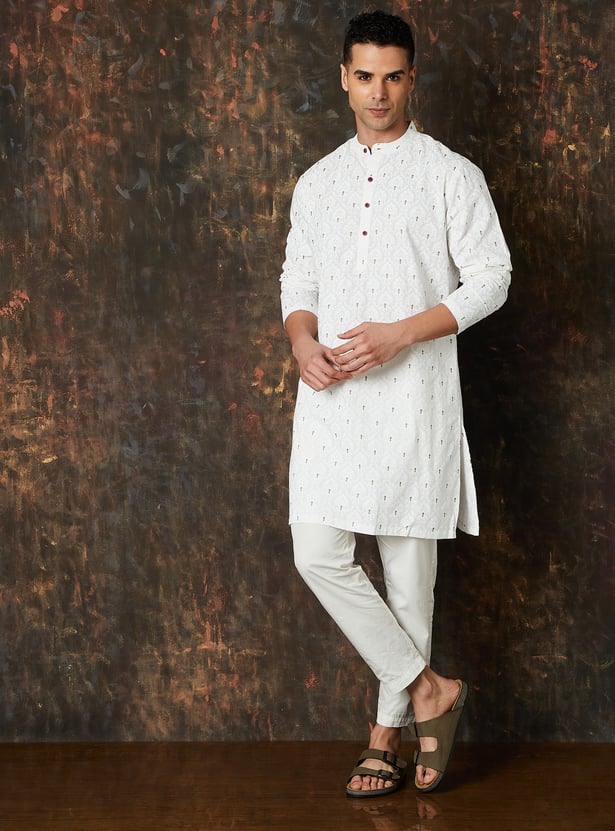 MELANGE Printed Straight Kurta