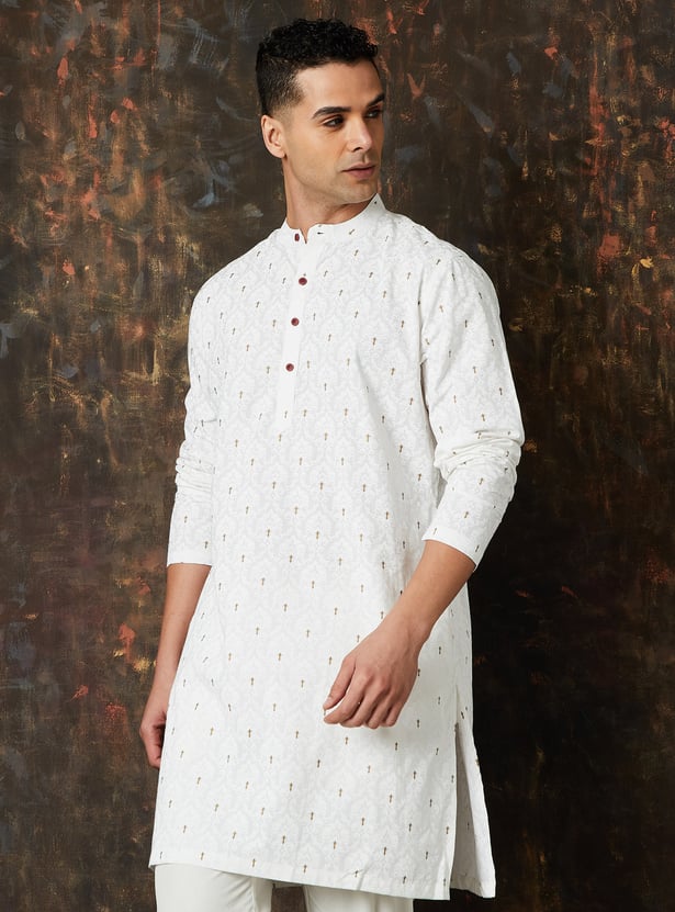 MELANGE Printed Straight Kurta