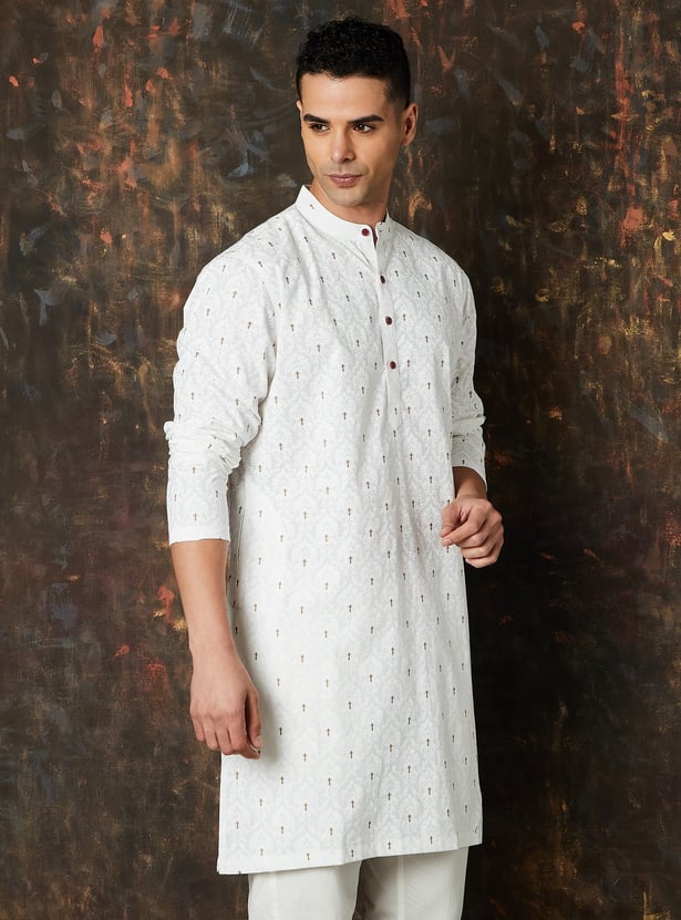 MELANGE Printed Straight Kurta