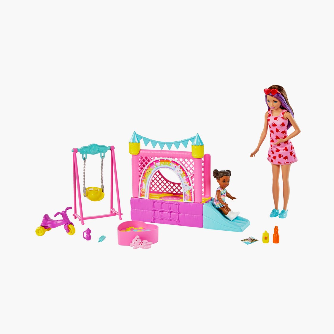 Mattel Barbie Babysitter Bounce House Playset