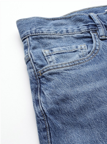 NEW MANGO Women Mid-Rise Light Fade Stretchable Wide Leg Jeans