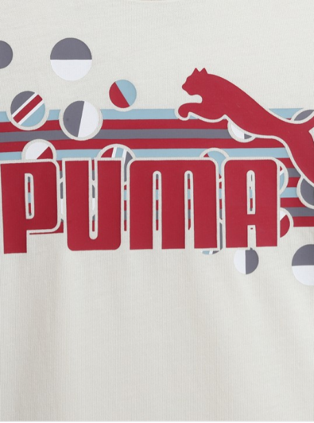 Puma Kids Pure Cotton Brand Logo Printed T-shirt