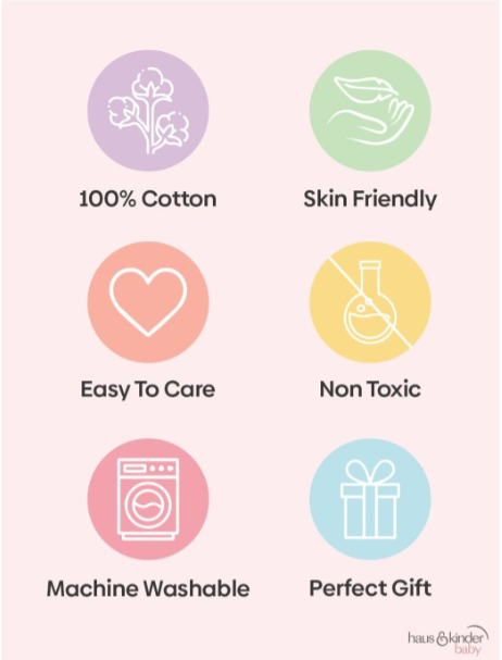 haus & kinder 100% Cotton Polyfill Filled Non-Allergic Soft Toys