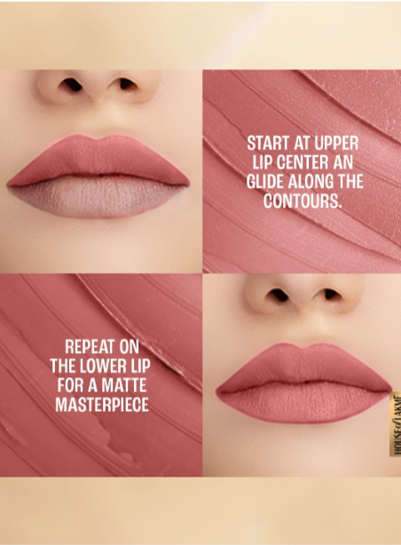 Lakme 9to5 Powerplay Priming Matte Lipstick 3.6g - Lasts 16hrs - Blushing Nude