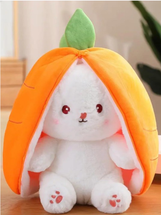 Rabbit In Strawberry Microfibre Filled Non-Allergic Soft Toys and Dolls