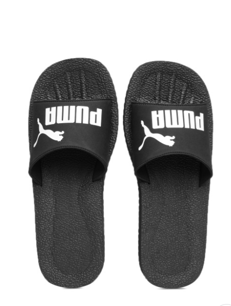 PUMA Black Purecat Flip-Flops