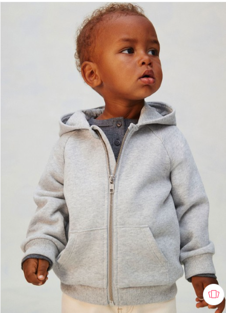 H&M Infant Boys Pure Cotton Zip-Through Hoodie