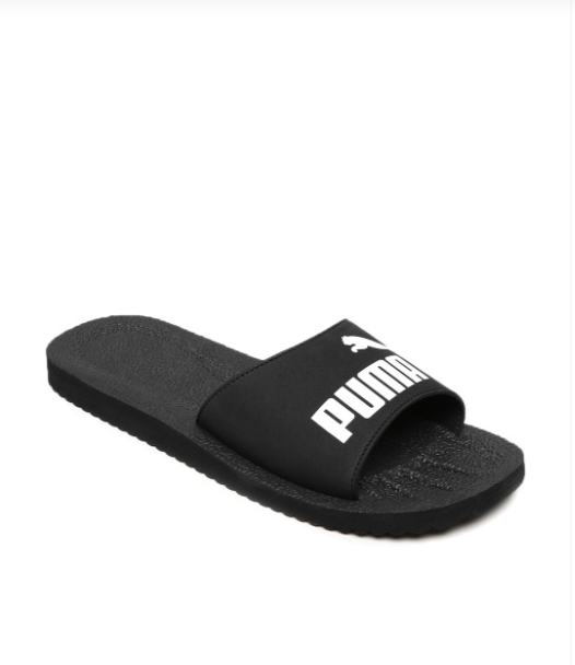 PUMA Black Purecat Flip-Flops