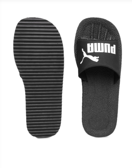 PUMA Black Purecat Flip-Flops